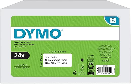 DYMO LabelWriter Multi-Purpose Labels, White, 30336