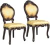 Design Toscano Lady Ambrose Shield Back Chair Set