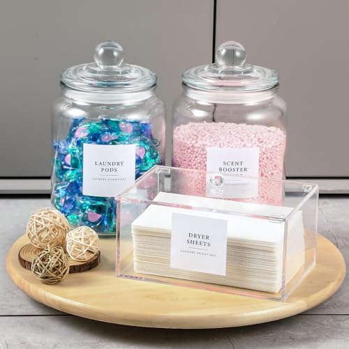 LANDNEOO Glass Jars And Dryer Sheet Holder - Image 4