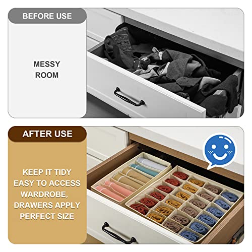 LANDNEOO Sock Underwear Organizer Drawer Dividers - Image 3