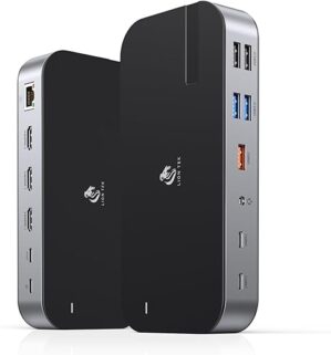 LIONWEI Laptop Docking Station, 16 in 1 USB C Dock