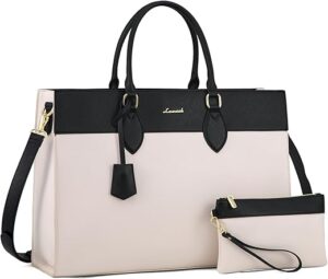 LOVEVOOK Laptop Tote Bag, 17.3 Inch Waterproof Briefcase