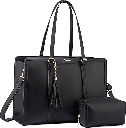 LOVEVOOK Laptop Tote Bag With Clutch Purse