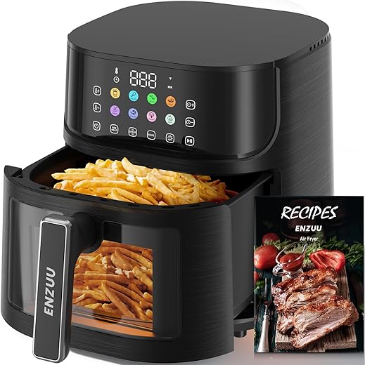 ENZUU Large 5.8 QT 11-in-1 Air Fryer