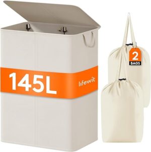 Lifewit Large Double Laundry Hamper With Lid