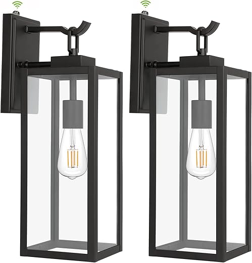 hykolity Large Dusk To Dawn Wall Lanterns