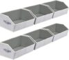 Homsorout Large Fabric Closet Organizer Bins, Light Grey