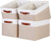 Ecegeva Large Fabric Storage Bins With Handles