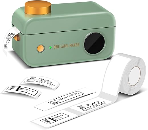 Phomemo Large Label Maker Machine D50, Bluetooth Printer