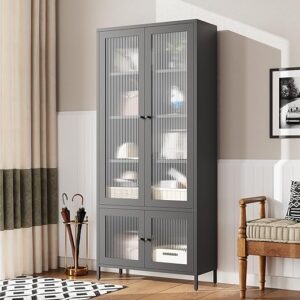 RuiSiSi Large Metal Storage Cabinet With Shelves