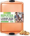 NutriChef Large Nonstick Cookie Sheet, 17″ x 11