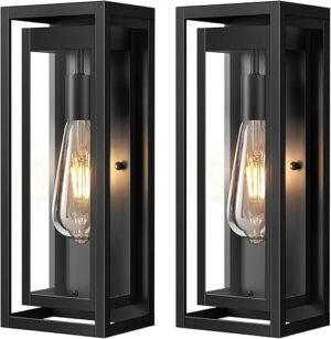 Slypadan Large Outdoor Wall Lights, 2 Pack