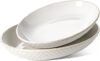 LE TAUCI Large Oval Ceramic Serving Platters Set