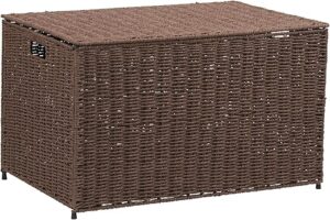 Household Essentials Large Paper Rope Woven Chest, Dark Brown
