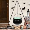 ORIENTAL CHERRY Large Witches Cauldron With Lights