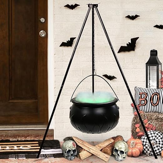 ORIENTAL CHERRY Large Witches Cauldron With Lights