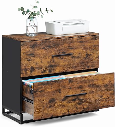VASAGLE Lateral File Cabinet, Home Office Printer Stand