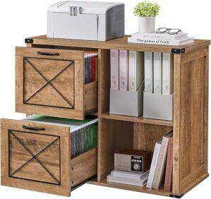VASAGLE Lateral File Cabinet With 2 Drawers