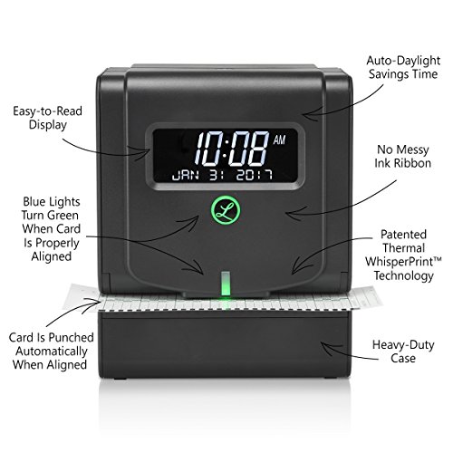 Lathem Heavy Duty Thermal Print Time Clock (2100HD) - Image 3