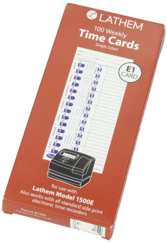 Lathem Time Cards For Electronic Side-Print Clocks - Image 3
