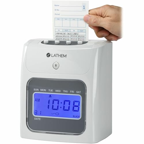 Lathem Top-Feed Electronic Time Clock Bundle (400EKIT) - Image 3