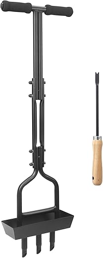 MEIIOFS Lawn Aerator Coring Tool With Tray