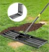 Vansonana Lawn Leveling Rake With Ergonomic Handle