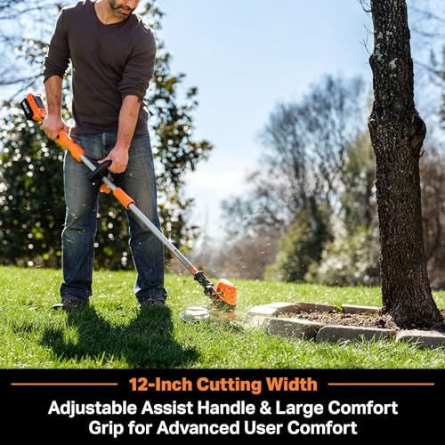 LawnMaster 24V 12" Cordless String Trimmer With Battery - Image 2