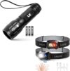 Lighting EVER LE1000 Zoomable Waterproof LED Flashlight & Rechargeable Headlamp