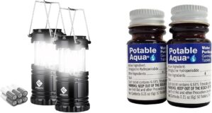 Etekcity LED Camping Lanterns & Water Purification Tablets