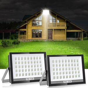 Karjoefar LED Flood Lights Outdoor, 100W Bright Work Light