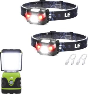 Lighting EVER LED Headlamp & Lantern Bundle
