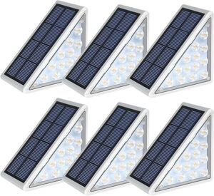 AUDLES LED Solar Outdoor Step Lights, IP67