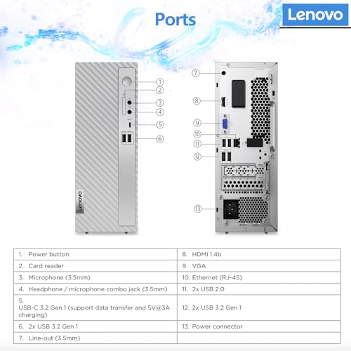 Lenovo IdeaCentre 3 SFF Desktop, 16GB RAM, 1TB SSD - Image 5