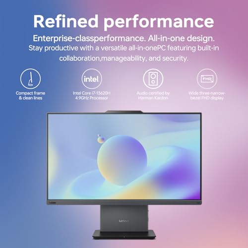 Lenovo ThinkCentre All-in-One Desktop, 23.8β FHD, i7-13620H - Image 4