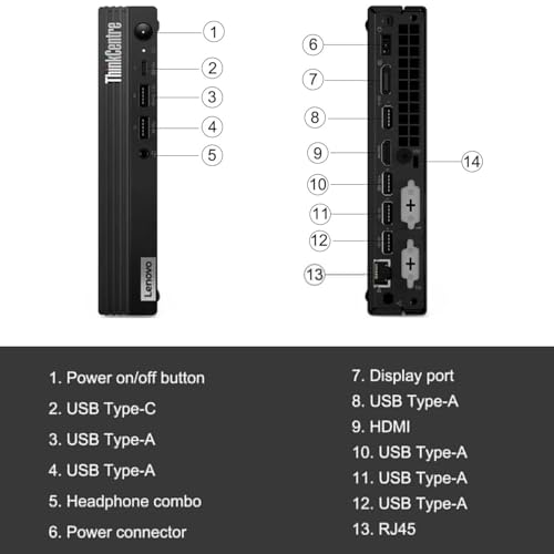Lenovo ThinkCentre M70q Gen 4 Mini PC, i7-13700T, 32GB RAM - Image 3