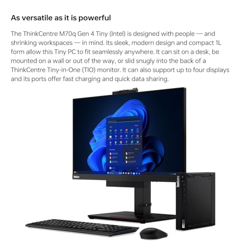 Lenovo ThinkCentre M70q Gen 4 Mini PC, i7-13700T, 32GB RAM - Image 4