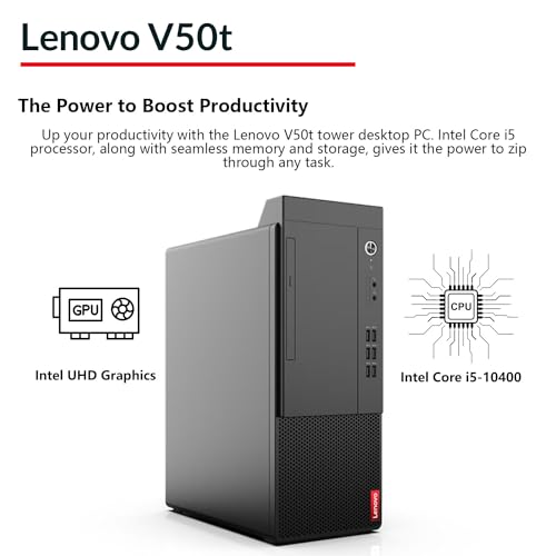 Lenovo V50t Business Tower Desktop, Intel i5, 32GB RAM - Image 2
