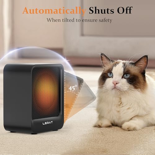 Lerat Electric Space Heater, 500 Watts, Black - Image 3