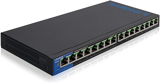 Linksys LGS116P 16-Port Unmanaged Gigabit Switch