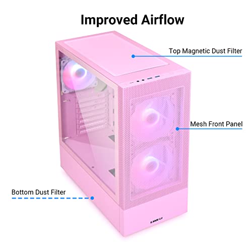 Lian Li High Airflow ATX PC Case, RGB - Image 2