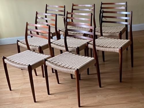 lianBangSeaHorse Mahogany Paper Rope Dining Chairs - Image 5