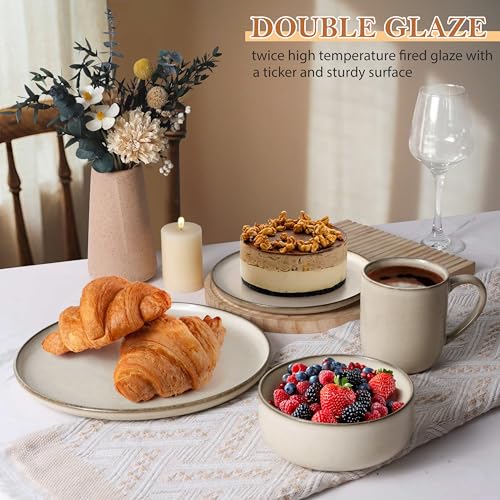 LIANYU Dinnerware Dish Set, 16 Piece Ceramic - Image 5