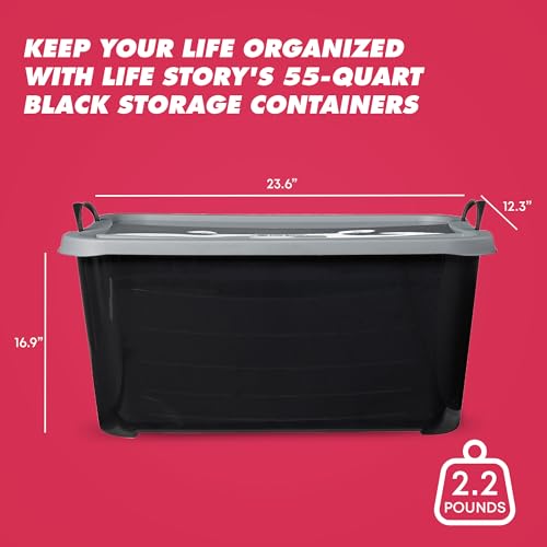 Life Story Multipurpose Stackable Storage Container, 6 Pack - Image 3
