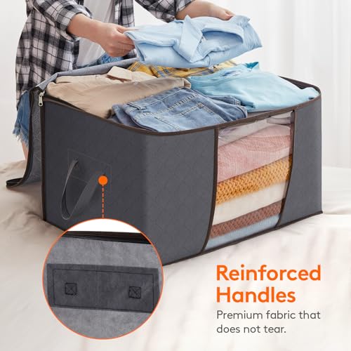 Lifewit Large Capacity Clothes Storage Bag Organizer - Image 4