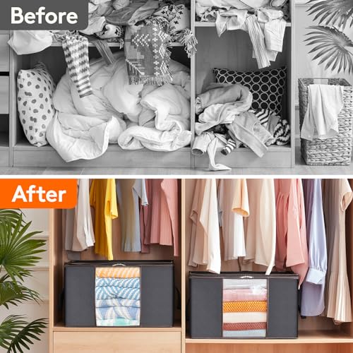 Lifewit Large Capacity Clothes Storage Bag Organizer - Image 5