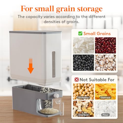 Lifewit Rice Dispenser 25 Lbs Sealed Container - Image 3