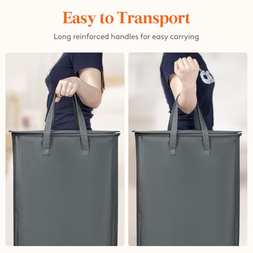 Lifewit Slim Laundry Hamper with Lid, 65L - Image 3