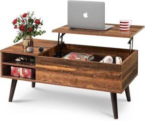 WLIVE Lift Top Coffee Table With Storage