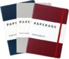 PAPERAGE Lined Journal Notebooks, 3 Pack, Hardcover